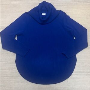 Croft & Barrow Womens Blue Cowl Neck Sweater Size  Small